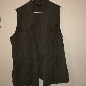Olive Green Vest